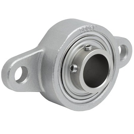 Dodge Industrial Flange Block Bearing; 2 Bolt Flange Block; 1-7/16 in. Bore; 5.1 in. Bolt Circle Diameter F2B-SCFS-107-SHFS